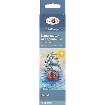 Цветные карандаши «Лицей», 6 цветов