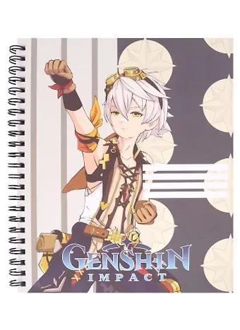 Тетрадь в клетку Genshin Impact, Bennett V2, 96 листов