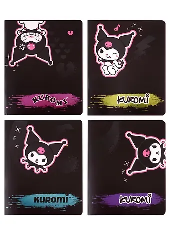 Тетрадь в клетку Centrum, Kuromi, 48 листов, в ассортименте