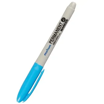 Маркер перманентный голубой