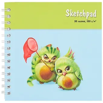 Скетчбук 195*195 80л 