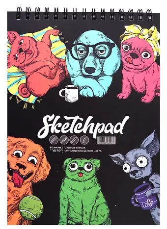 Скетчбук А4 80л 