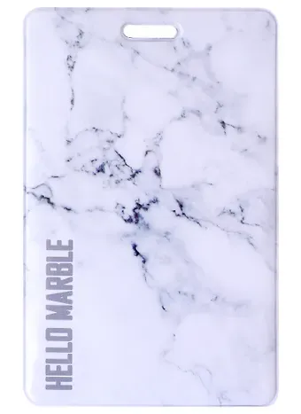 Чехол для карточек вертикальный Мрамор серый