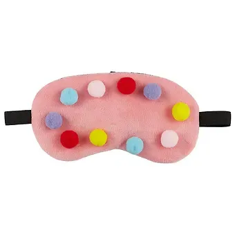 Маска для сна Помпоны (плюш) (пакет)(12-37534-XJXL-04)