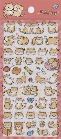 Наклейки Рыжие Котики