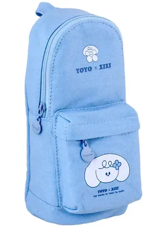 Пенал-рюкзачок на молнии Кролики, 21х9,5х7, ткань