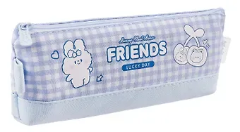 Пенал на молнии Кролики (21,5х8) (ПВХ бокс)