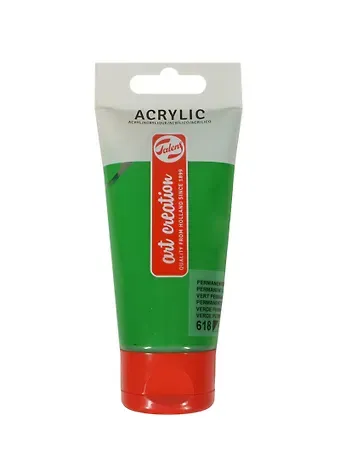 Краска акриловая Art Creation №618 зеленый светлый устойчивый, туба 75мл, Royal Talens