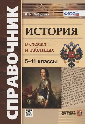 Рената Николаевна Лебедева История в схемах и таблицах. 5-11 классы. Справочник