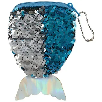 Косметичка-кошелек с пайетками Хвост русалки (15 см) (текстиль) (12-00702-014)