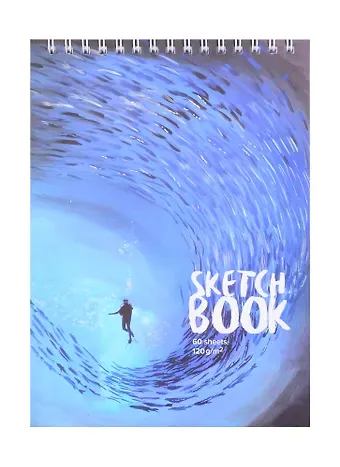 Скетчбук А4 60л 