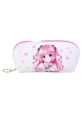 Косметичка Аниме Девушка с бантиком (Седзё) (цветная) (PU) (11х23) (ПВХ бокс) (12-07248-612)