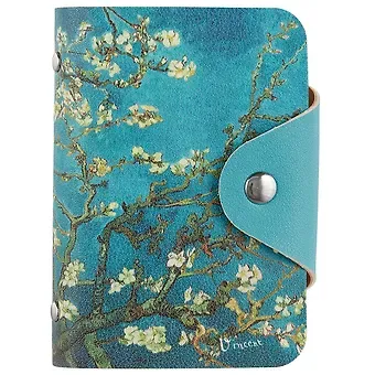 Визитница Ветка миндаля (20 карт) (PU) (11×8) (блистер) (12-11592-ZY-15)