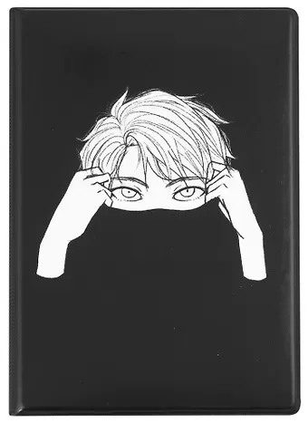 Обложка для паспорта Аниме Синтонимы Персонаж с воротником (ч/б) (Медина Мирай) (ПВХ бокс) (ОП2022-382)