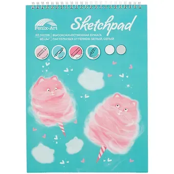 Скетчбук А4 40л 