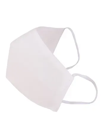Маска защитная для лица (220х145мм) (р-р L) (спанбонд) (белая)