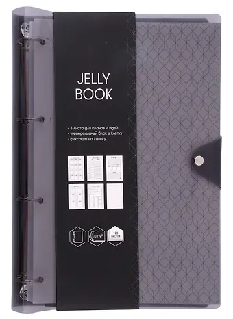 Тетрадь на кольцах в клетку Listoff, 