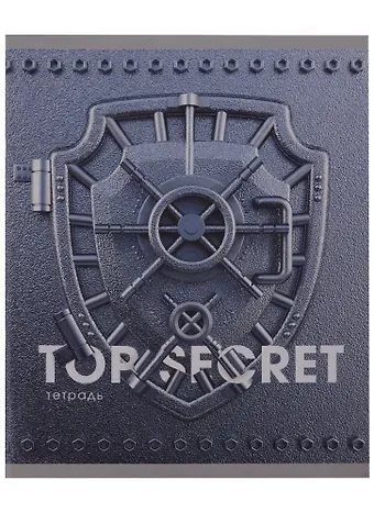 Тетрадь в клетку Listoff, Top Secret, 48 листов, в ассортименте