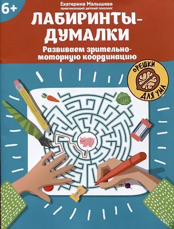 Екатерина Сергеевна Малышева Лабиринты-думалки: развиваем зрительно-моторную координацию: 6+