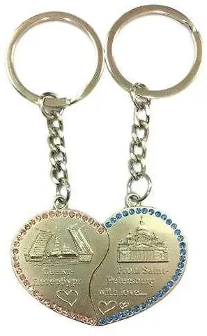 Брелок мет.сердце 