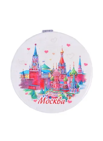 Зеркало мягкое Москва Кремль 70мм (320-20)