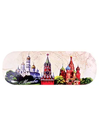 Чехол для очков Москва Спасская башня, ХВБ, цветн. (322-17-CL)