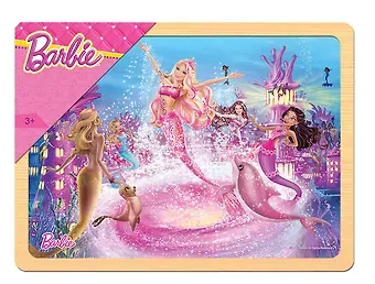 Игра из дерева Step puzzle Mattel Барби 27,5х19,5см 89146