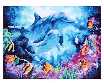 Алмазная мозаика (частичное заполнение) 