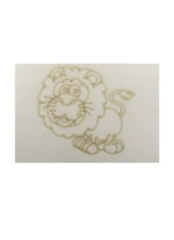 Трафарет Лев (А5) (480) (упаковка)