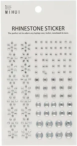 Стразы самоклеящиеся ассорти прозрачные