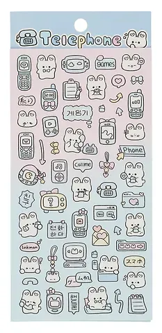 Наклейки Зайки, PVC