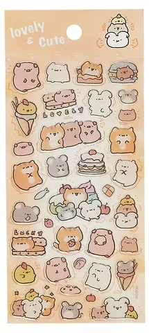 Наклейки Зверьки, PVC