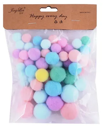 Набор помпонов для творчества (цвет ассорти)