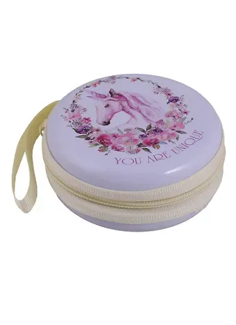 Монетница на молнии You are unique Единорог (7см) (металл) (ПВХ бокс)