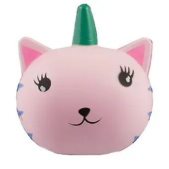 Брелок-антистресс Кошечка-единорог (PU) (7х7) (12-01690-8478526)