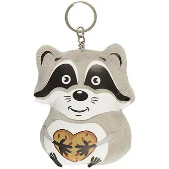 Брелок Маленькое счастье Енотик с печенькой (текстиль)