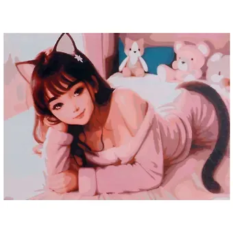 Холст с красками по номерам 