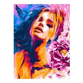 Картина по номерам на картоне 