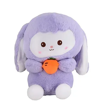 Мягкая игрушка Кролик с морковкой (30х21)