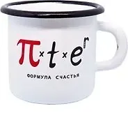 Кружка металлическая эмалированная СПб. Формула счастья