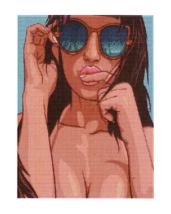 Алмазная мозаика (классическая), с подрамником, с полным заполнением 