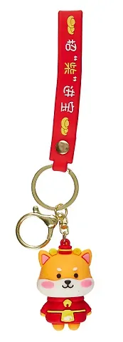 Брелок Сиба-ину в кимоно (ПВХ) (6см) в ассортименте