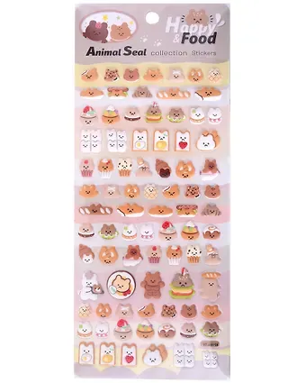 Наклейки Мишки (11-21285-1370) (упаковка) Bookvalno