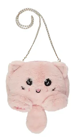 Сумочка плюшевая Котик розовый (31х23) (12-04759-03) Bookvalno