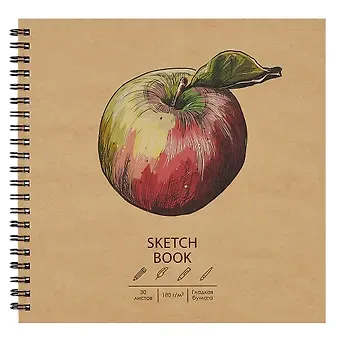 Скетчбук 190*190 30л 