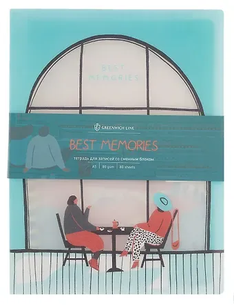 Тетрадь на кольцах в клетку Greenwich Line, Best memories, 80 листов