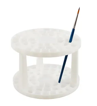 Подставка для кистей белая круглая, Стамм