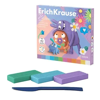 Пластилин 12 цветов 216г 