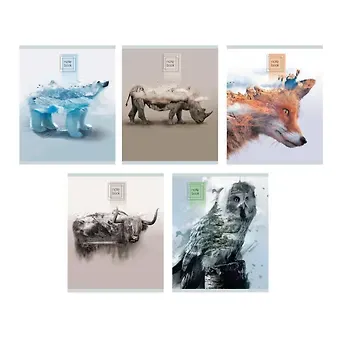 Тетрадь в клетку Listoff, 