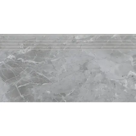 Ступень Grasaro Softmarble G-692-CR 29.4x60 см цвет серый 6 шт.